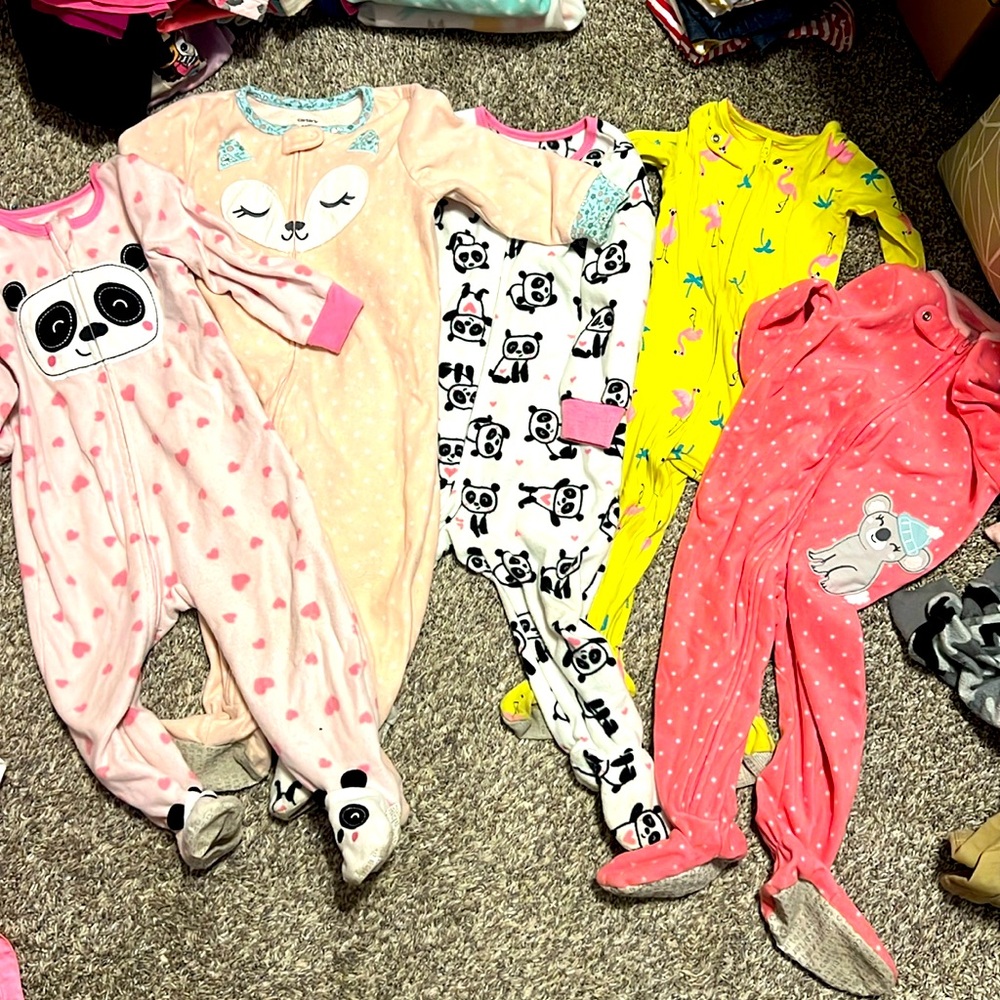 Size 18 months Footie Pajamas Bundle